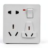 Ciieeo White ABS Modern RV Inlet Socket-1