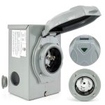 Patio Generator Power Inlet Box NEMA SS2-50P-0