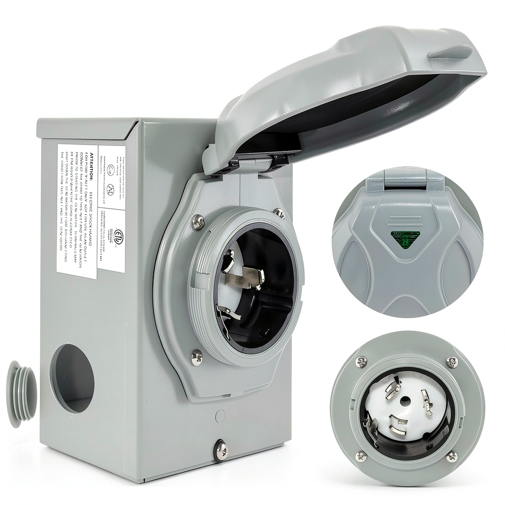Patio Generator Power Inlet Box
