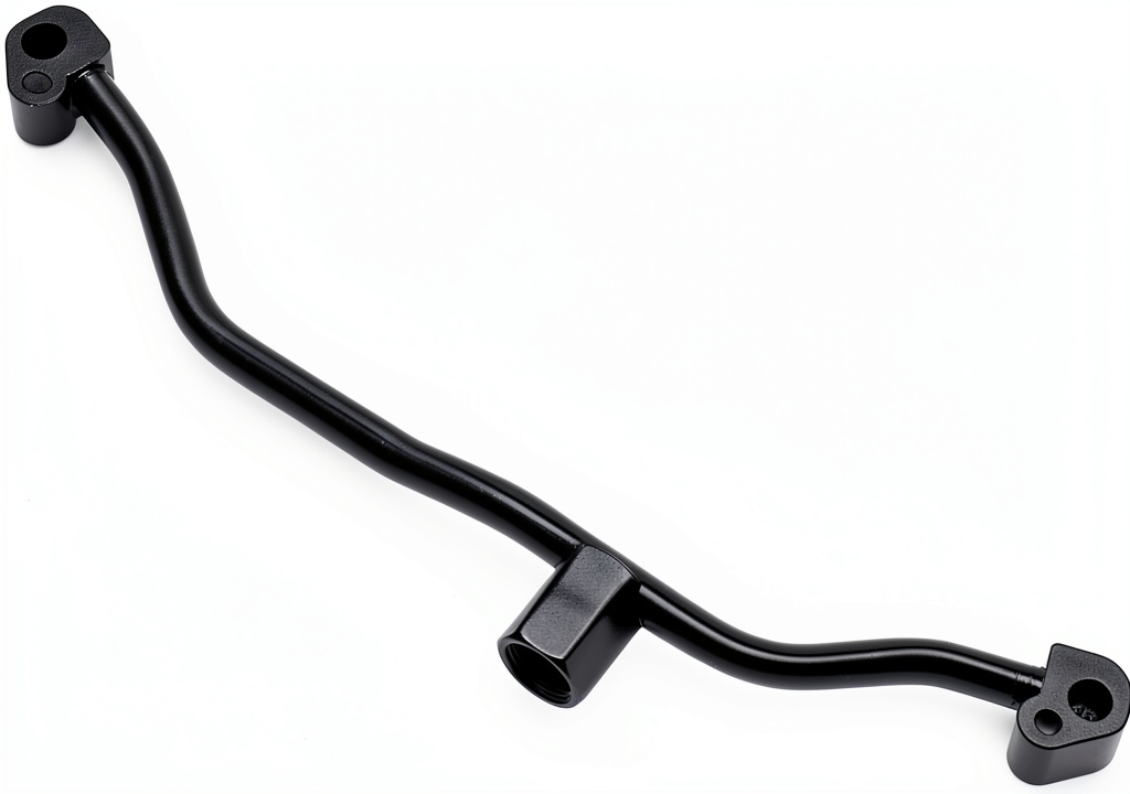 Secondary air injection pipe installed under a vehicle hood