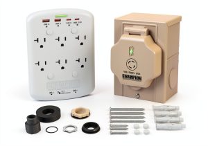 Champion Power Equipment 30-Amp Through Wall Generator Kit-0