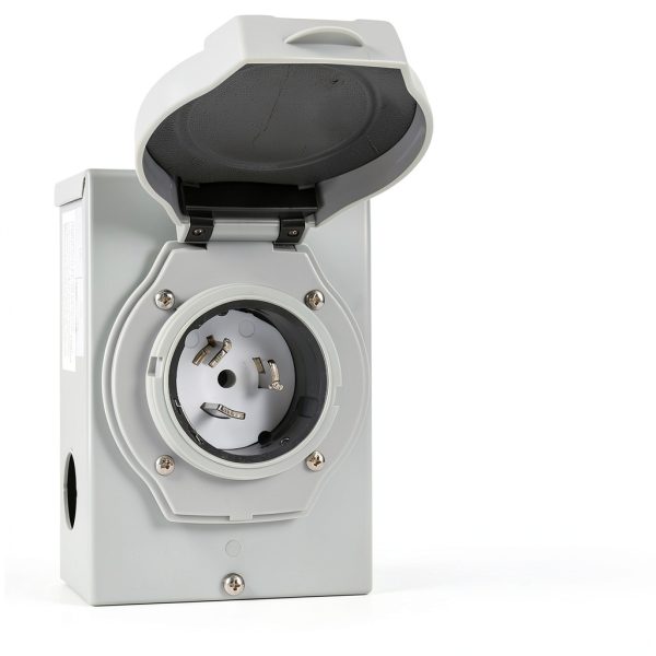 Wokyy 12500W Outdoor Generator Inlet Box Grey-2