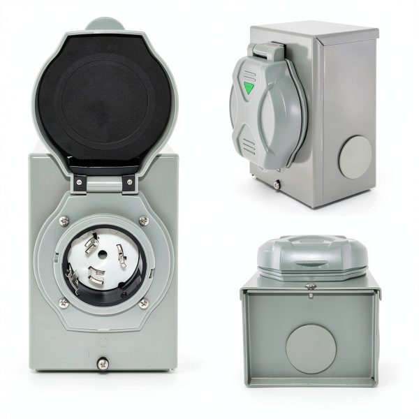 Patio Generator Power Inlet Box NEMA SS2-50P-3