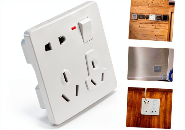 Ciieeo White ABS Modern RV Inlet Socket-2