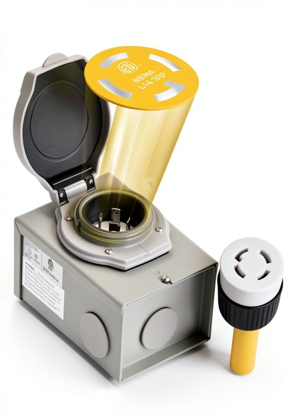 NEMA SS2-50P Generator Inlet Box by WILAWELS-2