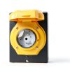 TECSPACE Outdoor Generator Power Inlet Box 50 Amp Metal-6