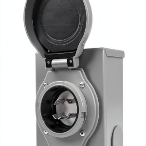 Veepeak NEMA 3R Power Inlet Box 30A Alloy Steel-0
