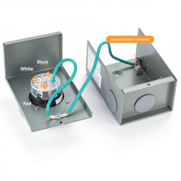30 Amp Generator Inlet Box BOYISEN Weatherproof-4