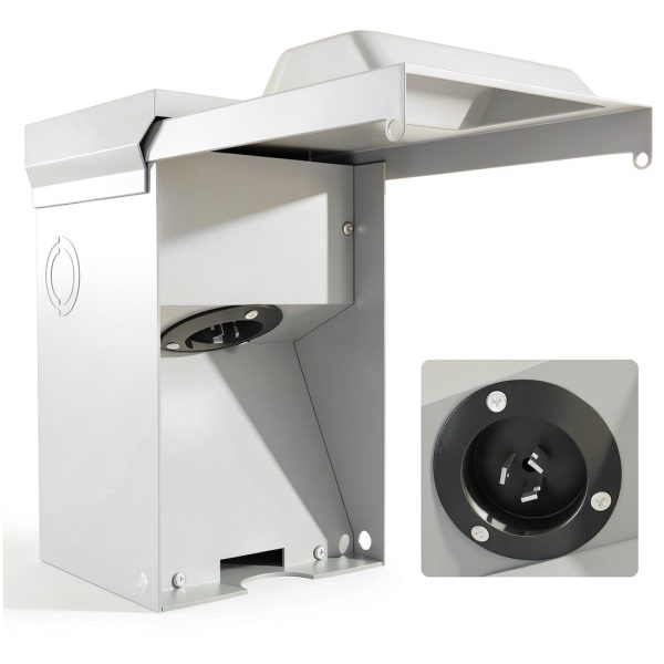 TOCRETOARE 30A Generator Inlet Box Silver-0