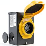 TECSPACE Outdoor Generator Power Inlet Box 30 Amp Metal-0