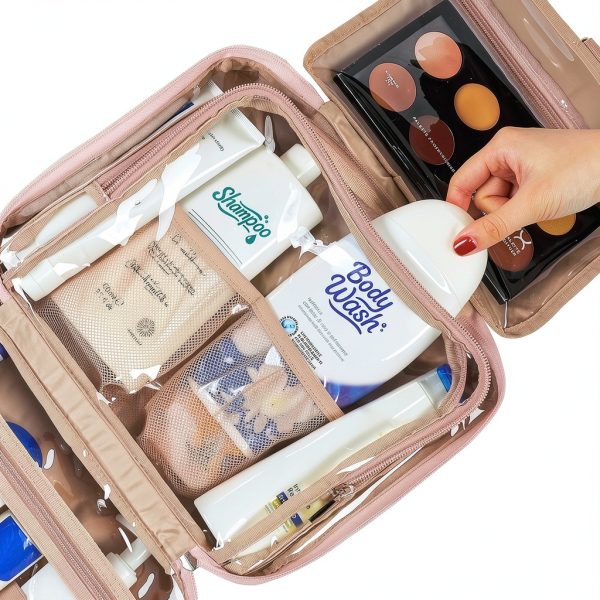 NISHEL Toiletry Bag Soft Hanging Design for Women-3