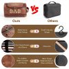 TYTL Leather Toiletry Bag Dual‑Side Laser Engraved Waterproof PU-6