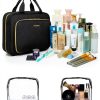 Travel Toiletry Bag BAGSMART BM0108128 Large Light Blue Zippered-6