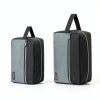 Carbrea Toiletry Bag for Men Large Black Polyester Travel Case-1