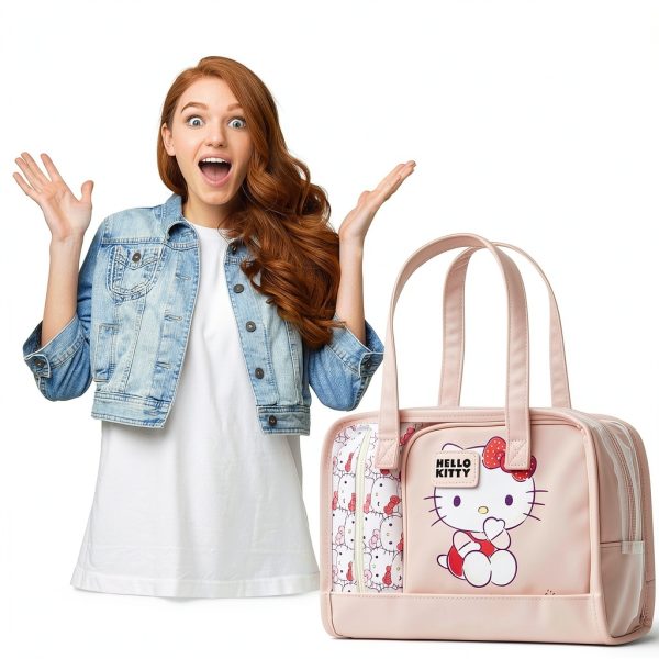 Hello Kitty 3-Piece Toiletry Set with Durable Zipped Makeup Bags-2