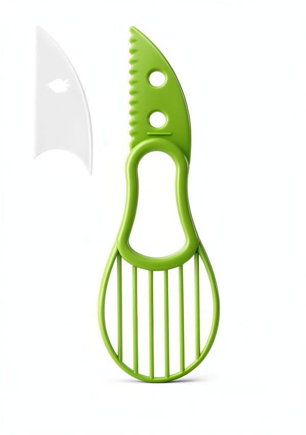 2 Pcs Avocado Slicer Tool Avocado Knife for Mashing Avocados Enucleation Making Guacamole, Green-1