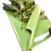 Green Plastic Knife Set jawbush 11" large 8.7" BPA‑Free Knife-7