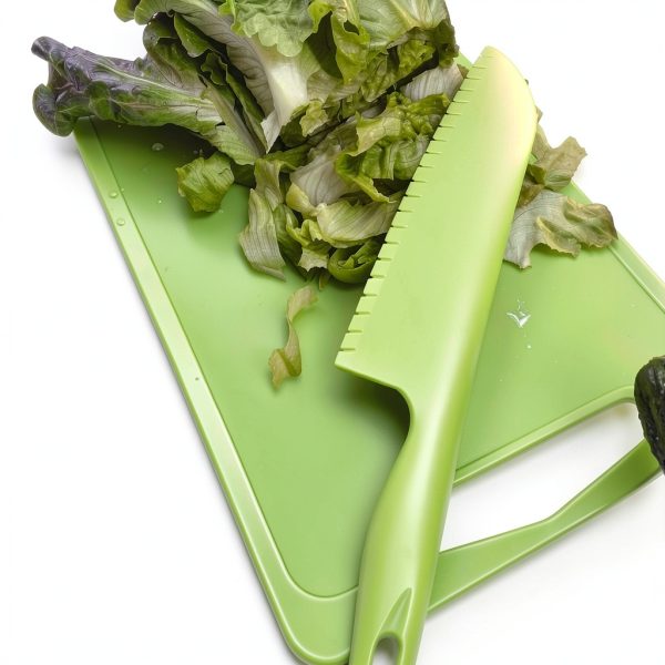 Green Plastic Knife Set jawbush 11" large 8.7" BPA‑Free Knife-7