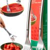 Watermelon Slicer 2 Pack 2-in-1 Stainless Steel Fork Knife Tendiren-0
