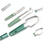 Oleex Watermelon Cutter 3-in-1 Stainless Steel Fruit Knife Green-0
