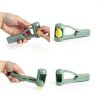 Grape Cutter, Quick Easy Grape Slicer, Strawberry Slicer, Stainless Steel Blades, Plastic Handle, Green, Fruit Cutter-2
