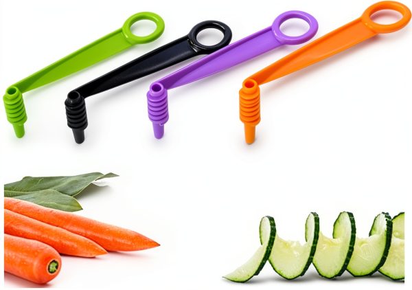 Cucumber Carrot Potato Spiral Knife Manual Slicer 2 Pack by Xianglh-2