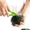 2 Pcs Avocado Slicer Tool Avocado Knife for Mashing Avocados Enucleation Making Guacamole, Green-5