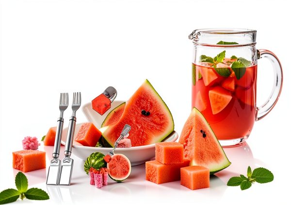 Watermelon Cutter 2 PCS Stainless Steel Fork Slicer Set by NAWAZJEE-5