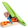 Green Plastic Knife Set jawbush 11" large 8.7" BPA‑Free Knife-3