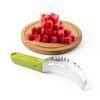 Stainless Steel Watermelon Slicer by BURIUS Easy Grip Green Fruit-1