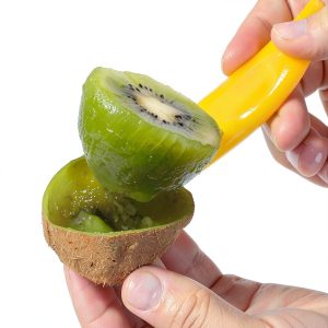 Kiwi Spoon Knife 3 Piece Set by AKOAK Plastic Fruit Skinner Divider-0