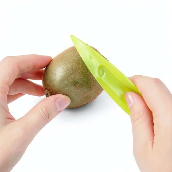 Kiwi Spoon Knife 3 Piece Set by AKOAK Plastic Fruit Skinner Divider-4
