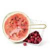 Stainless Steel Watermelon Slicer by BURIUS Easy Grip Green Fruit-4