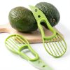 2 Pcs Avocado Slicer Tool Avocado Knife for Mashing Avocados Enucleation Making Guacamole, Green-4