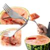 Watermelon Slicer 2 Pack 2-in-1 Stainless Steel Fork Knife Tendiren-1