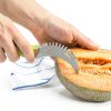 Stainless Steel Watermelon Slicer by BURIUS Easy Grip Green Fruit-5