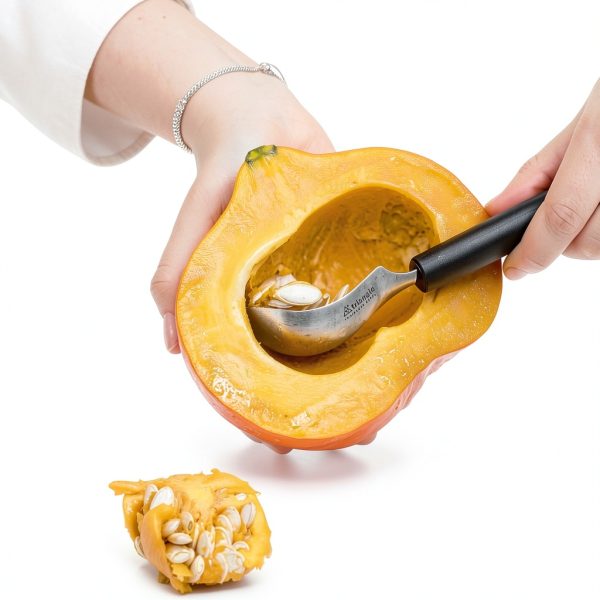 Fruit Spoon triangle Stainless Steel Precise Scooping and Carving-1