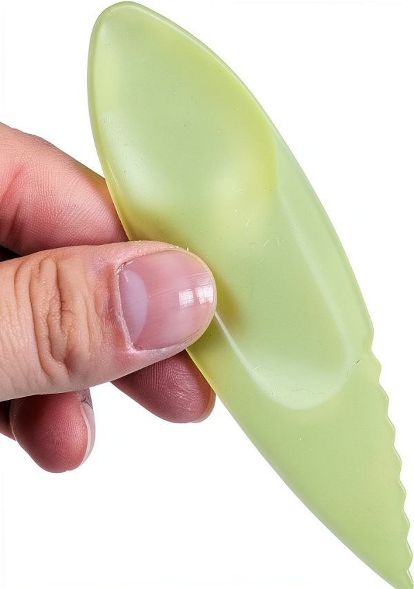 Kiwi Spoon Knife 3 Piece Set by AKOAK Plastic Fruit Skinner Divider-2