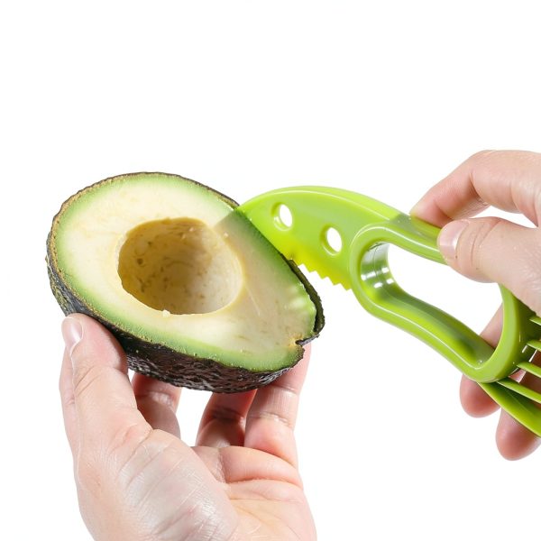 2 Pcs Avocado Slicer Tool Avocado Knife for Mashing Avocados Enucleation Making Guacamole, Green-7