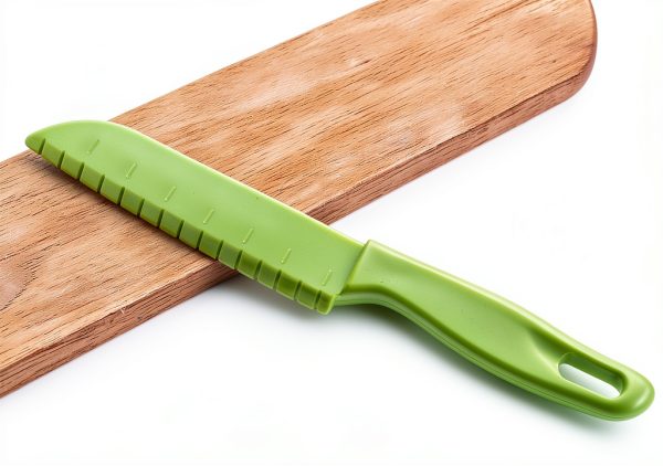 Green Plastic Knife Set jawbush 11" large 8.7" BPA‑Free Knife-4