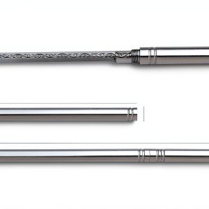 4.13" All-steel Fruit Knife with Sheath, Fixed Blade Flatware Knife with Cover, Multipurpose Stainless Steel Dinner Knife for Home, Kitchen, BBQ, Outdoor Cooking (Stick Shaped, Sliver)-0