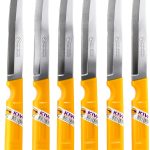 Kiwi Fruit Knife SET 512 6-Piece Paring Set – Silver & Yellow Handles-0