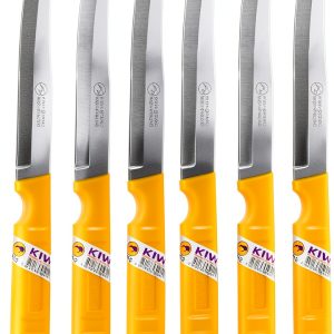 Kiwi Fruit Knife SET 512 6-Piece Paring Set – Silver & Yellow Handles-0