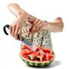 CrispTaste Watermelon Cutter with Retractable Fork, 2-in-1 Stainless-7