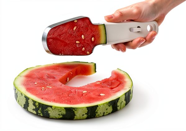 Watermelon Cutter JAYVAR 3-in-1 Melon Scoop & Popsicle Mould Green-2