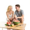 2-in-1 Stainless Steel Watermelon Slicer & Fork | Easy Cut, Serve, Enjoy | Kitchen & Camping Must-Have Tool for Fruit Salad, Parties, BBQ | Dishwasher Safe & Rust-Proof-4