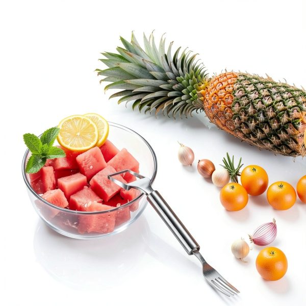 2-in-1 Stainless Steel Watermelon Slicer & Fork | Easy Cut, Serve, Enjoy | Kitchen & Camping Must-Have Tool for Fruit Salad, Parties, BBQ | Dishwasher Safe & Rust-Proof-3