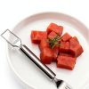 2-in-1 Stainless Steel Watermelon Slicer & Fork | Easy Cut, Serve, Enjoy | Kitchen & Camping Must-Have Tool for Fruit Salad, Parties, BBQ | Dishwasher Safe & Rust-Proof-1