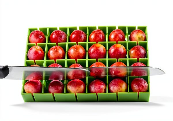 Grapes Cherry Tomatoes Cutter Yamteck 16 Piece Half Quarter Knife-5